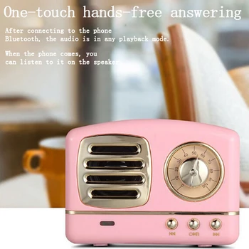 Mini Retro Bluetooth Speaker Vintage Wireless Stereo Support FM Radio TF Card
Mini Retro Bluetooth Speaker Vintage Wireless Stereo Support FM Radio TF Card