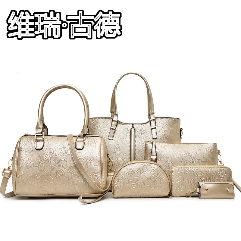2017 Summer New Style WOMEN'S Bag Europe And America Wave Rose Embossed Women's Hand Shoulder Oblique Different Size Bags Six Pi
2017 Summer New Style WOMEN'S Bag Europe And America Wave Rose Embossed Women's Hand Shoulder Oblique Different Size Bags Six Pi