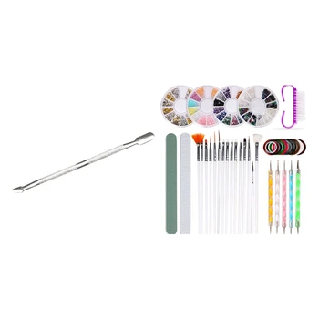 1 Pcs Cuticle Pusher Uv Gel Polish Soak Off Remover Tool & 1 Set Nail Art Decor Tool Nail Art Manicure Buffer Strip Art
1 Pcs Cuticle Pusher Uv Gel Polish Soak Off Remover Tool & 1 Set Nail Art Decor Tool Nail Art Manicure Buffer Strip Art