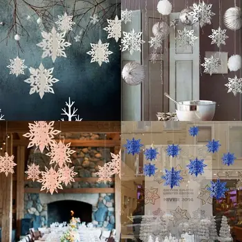 6pcs Set Christmas Pendants 3D White Snowflake Christmas Drop Ornaments Xmas Tree Hanging Decoration New
6pcs Set Christmas Pendants 3D White Snowflake Christmas Drop Ornaments Xmas Tree Hanging Decoration New