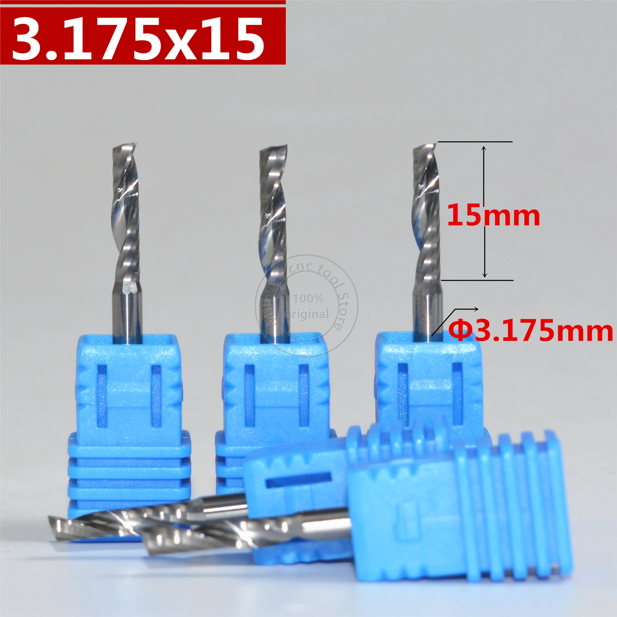 3.175mm*15mm,Freeshipping,CNC wood tools,carbide End Mill,woodworking insert router bit,Tungsten milling cutter,MDF,PVC,Acrylic
3.175mm*15mm,Freeshipping,CNC wood tools,carbide End Mill,woodworking insert router bit,Tungsten milling cutter,MDF,PVC,Acrylic