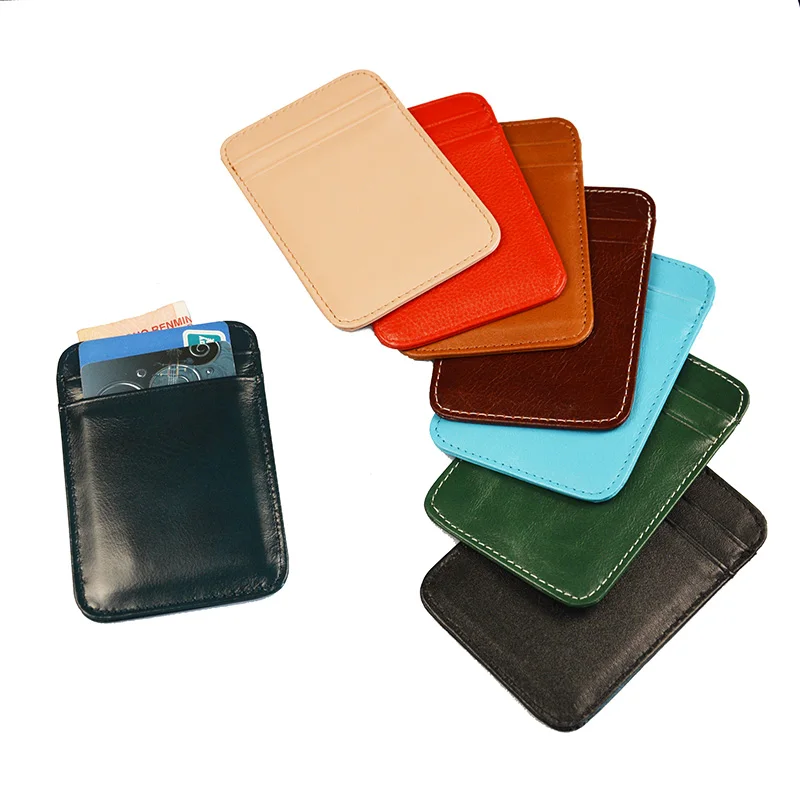 100% Cow Leather Vertical Slim Soft Card Wallet Glossy credit Round Corner Vintage Genuine Leather card holders
100% Cow Leather Vertical Slim Soft Card Wallet Glossy credit Round Corner Vintage Genuine Leather card holders