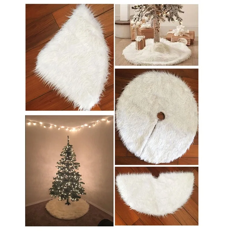 122 см белая плюшевая Рождественская елка меха рождественские украшения для дома