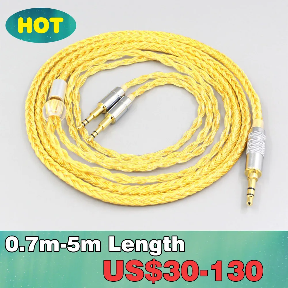 16 Core OCC позолоченный плетеный кабель для наушников Sol republic Master треков HD V8 V10 V12 X3