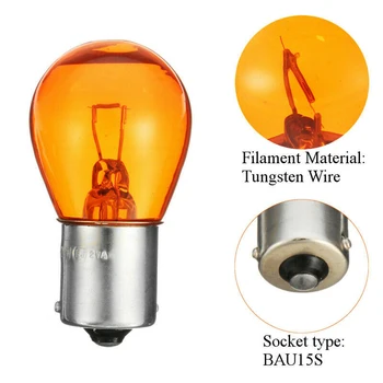 10pcs/set Hot Sale Amber 1156 BAU15S PY21W Halogen Lamp Tail Turn Indicator Signal Light Bulb Car Lights
10pcs/set Hot Sale Amber 1156 BAU15S PY21W Halogen Lamp Tail Turn Indicator Signal Light Bulb Car Lights
