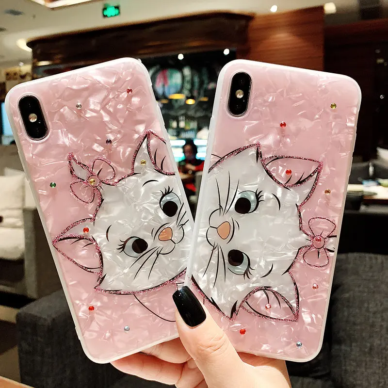 Cute shiny diamond cartoon cat Mary cat phone case for IPhoneXs Max XR 6splus 7 8 plus pink soft silicone case cover
Cute shiny diamond cartoon cat Mary cat phone case for IPhoneXs Max XR 6splus 7 8 plus pink soft silicone case cover