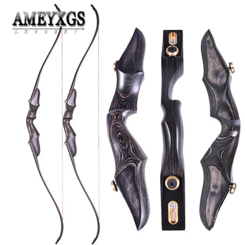58" Outdoor Hunting Bow 20-50lbs ILF Interface Recurve Bow 7.5-8" Brace Height Right Hand Wood Riser for Archery Shooting Sports
58" Outdoor Hunting Bow 20-50lbs ILF Interface Recurve Bow 7.5-8" Brace Height Right Hand Wood Riser for Archery Shooting Sports