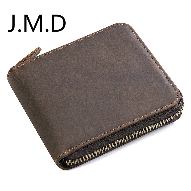 J.M.D New High Quality Trend Design 100% Crazy Horse Leather Zipper Wallet Around Men Wallets
J.M.D New High Quality Trend Design 100% Crazy Horse Leather Zipper Wallet Around Men Wallets