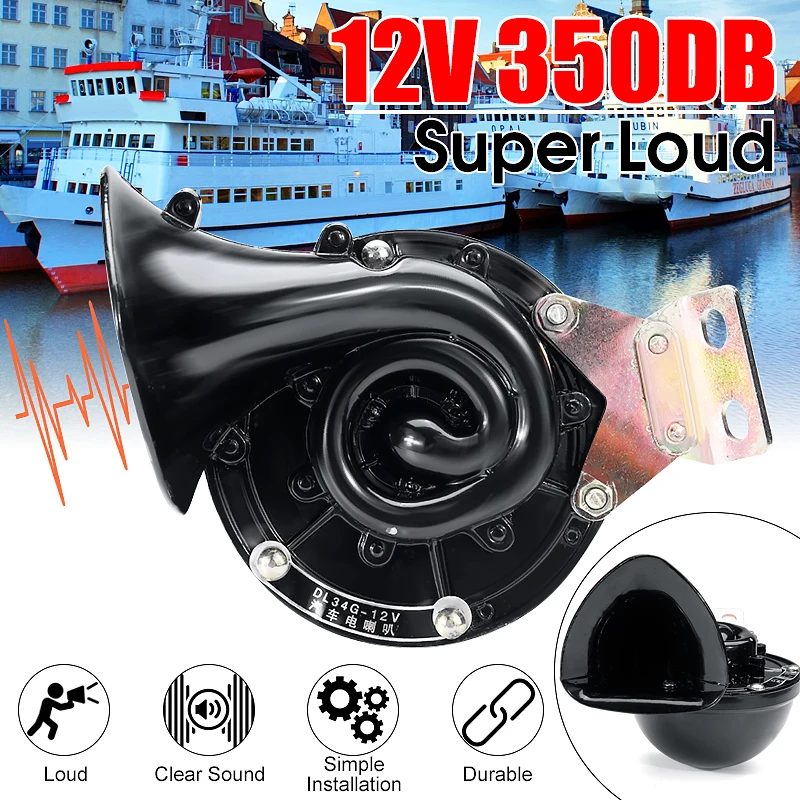 12V Waterproof Car Horn Universal Snail air horn High And Low Pressure Horn Speaker 250db for car motorcycle truck Accessories
12V Waterproof Car Horn Universal Snail air horn High And Low Pressure Horn Speaker 250db for car motorcycle truck Accessories