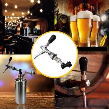 Adjustable Beer Tap Faucet with Chrome Plating, Beer Home Brewing Tap with Ball Lock Disconnect Liquid Connector
Adjustable Beer Tap Faucet with Chrome Plating, Beer Home Brewing Tap with Ball Lock Disconnect Liquid Connector