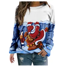 Ladies Christmas Printed Sweatershirt Round Neck Gradient Printing Long Sleeve Print Stitching Round Neck Pullover Sweatershirt
Ladies Christmas Printed Sweatershirt Round Neck Gradient Printing Long Sleeve Print Stitching Round Neck Pullover Sweatershirt