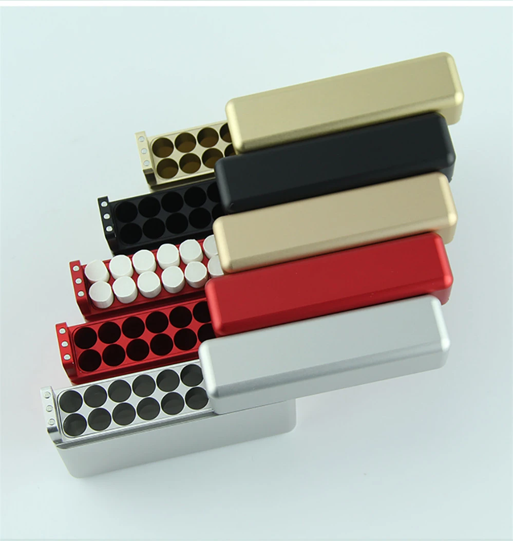 Black Silver Electronic Cigarette Cartridge Case For Iqos Heets 18-hole Sliding Type Cartridge Storage Box For Iqos cigarette
Black Silver Electronic Cigarette Cartridge Case For Iqos Heets 18-hole Sliding Type Cartridge Storage Box For Iqos cigarette