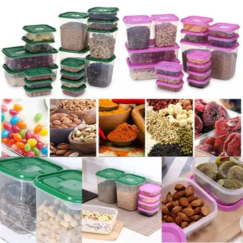 17pcs/set Kitchen Organizer Grains Beans Storage Jar Tank Keep Fresh Food Storage Box Refrigerator Food Container Sealed Crisper
17pcs/set Kitchen Organizer Grains Beans Storage Jar Tank Keep Fresh Food Storage Box Refrigerator Food Container Sealed Crisper