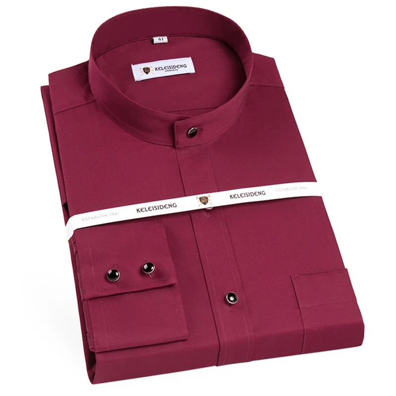 Pure Cotton Mandarin Collar Luxury Man Shirt Long Sleeve Solid Men's Social Shirts White Comfortable Regular Fit High Quality
Pure Cotton Mandarin Collar Luxury Man Shirt Long Sleeve Solid Men's Social Shirts White Comfortable Regular Fit High Quality