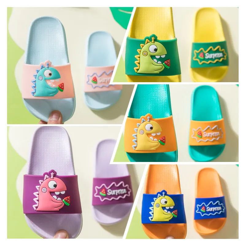 2020 Summer New Children's Slippers Cute Cartoon Dinosaur Flat Shoes Unisex Non-slip Soft Bottom Breathable Casual Shoes
2020 Summer New Children's Slippers Cute Cartoon Dinosaur Flat Shoes Unisex Non-slip Soft Bottom Breathable Casual Shoes