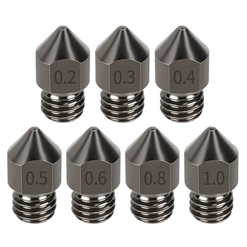 7PCS Extruder MK8 Nozzle 0.2mm-1.0mm Hardened Steel Corrosion-Resistant Printer Head 1.75mm M6 Thread 3D Printer Kit
7PCS Extruder MK8 Nozzle 0.2mm-1.0mm Hardened Steel Corrosion-Resistant Printer Head 1.75mm M6 Thread 3D Printer Kit