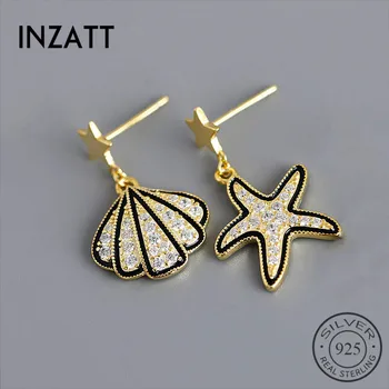 INZATT Real 925 Sterling Silver Zircon starfish Stud Earring For Fashion Women party Cute Fine Jewelry Minimalist Accessories
INZATT Real 925 Sterling Silver Zircon starfish Stud Earring For Fashion Women party Cute Fine Jewelry Minimalist Accessories