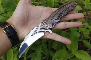 Hot style DA158 440 Blade Folding knife full texture tie grain handle Claw knifes Matt couteau pliant de poche EDC tool
Hot style DA158 440 Blade Folding knife full texture tie grain handle Claw knifes Matt couteau pliant de poche EDC tool