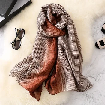 Spring and summer silk scarves classic British silk sunscreen shawl Korean version of Joker new gradient scarf
Spring and summer silk scarves classic British silk sunscreen shawl Korean version of Joker new gradient scarf