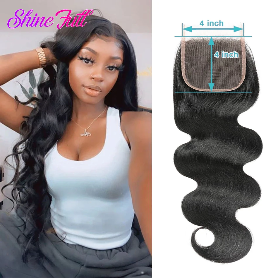 ShineFull Body Wave 4x4 5x5 HD Lace Closure Closures Only Human Hair Closure Pre-plucked Peruvian Hair Natural Color 8''-22''
ShineFull Body Wave 4x4 5x5 HD Lace Closure Closures Only Human Hair Closure Pre-plucked Peruvian Hair Natural Color 8''-22''