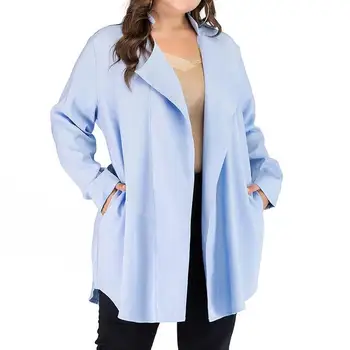 Spring Fall Women Pocket Long Sleeve Loose Coat Cardigans Casual Plus Size Trench Coat Turn-Down Collar Long Trench
Spring Fall Women Pocket Long Sleeve Loose Coat Cardigans Casual Plus Size Trench Coat Turn-Down Collar Long Trench