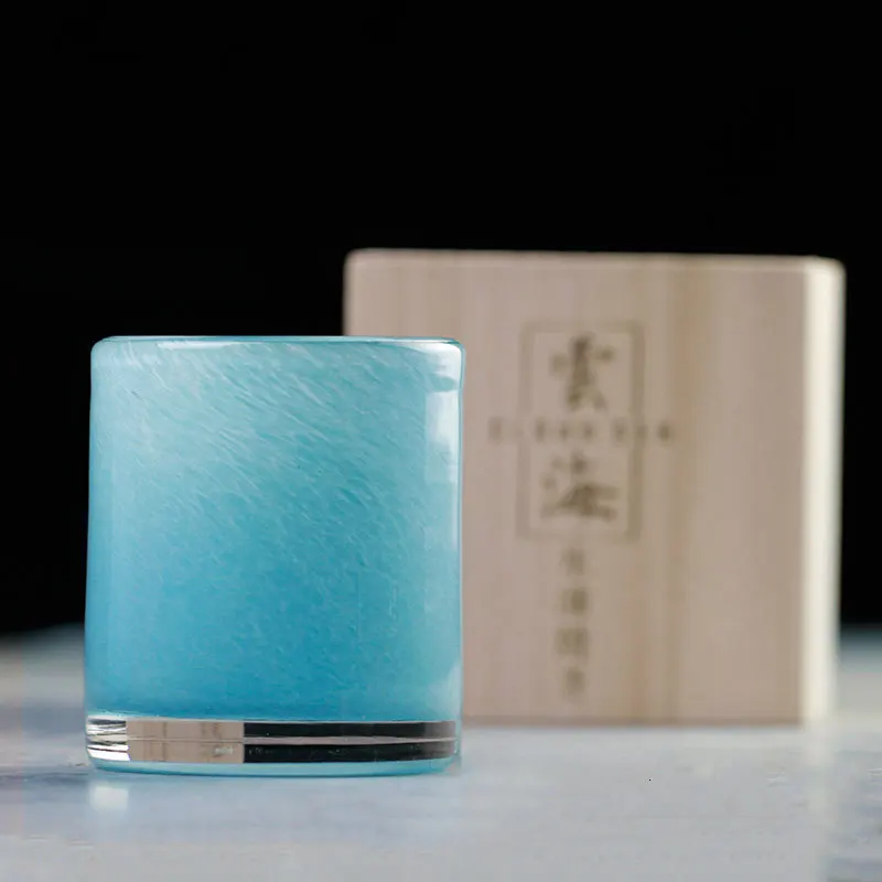 Sea Of Clouds Colored Glaze Crystal Wine Glass Sky Blue Artwork Stylish Whiskey Cup Whisky Vodka Shot Glasses Free Wood Gift Box 
Sea Of Clouds Colored Glaze Crystal Wine Glass Sky Blue Artwork Stylish Whiskey Cup Whisky Vodka Shot Glasses Free Wood Gift Box