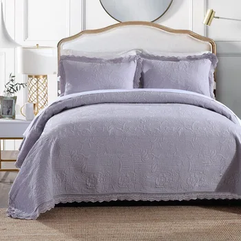CHAUSUB Quilted Bedspread Quilt Set 3pcs Embroidery Cotton Quilts Bed Cover Sheets Pillow Case King Queen Size Coverlet Sets
CHAUSUB Quilted Bedspread Quilt Set 3pcs Embroidery Cotton Quilts Bed Cover Sheets Pillow Case King Queen Size Coverlet Sets