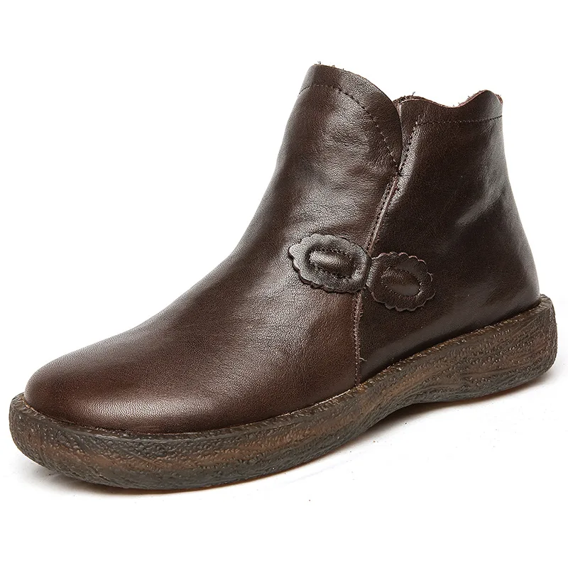 Leather Short Boots Women's Autumn and Winter New Soft Leather Flat Bottom All-match High-top Comfortable Boots Women's Shoes
Leather Short Boots Women's Autumn and Winter New Soft Leather Flat Bottom All-match High-top Comfortable Boots Women's Shoes