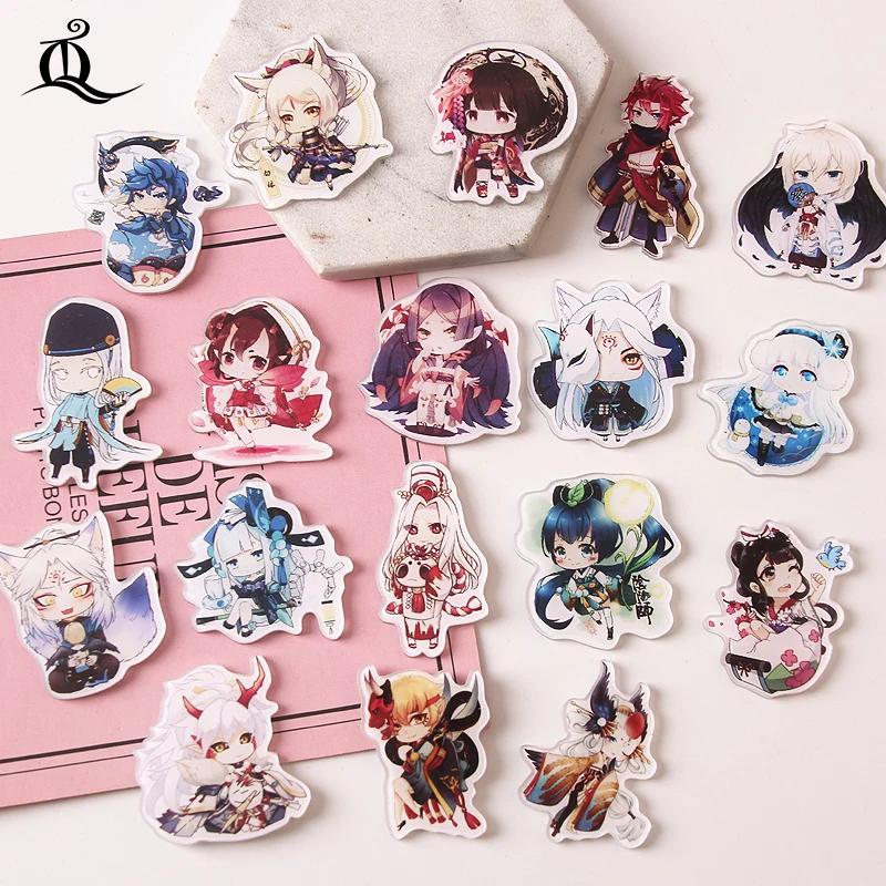

TQ 1pcs Onmyoji cartoon Badge Saber Brooch Pin Fate/Grand Order FGO Archer Collection Badge for Backpack Clothes Z83