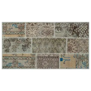Handmade Beige Vintage Overdyed Patchwork Area Rug 080x150 Cm-2'7''X4'11''
Handmade Beige Vintage Overdyed Patchwork Area Rug 080x150 Cm-2'7''X4'11''
