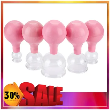 5pc Rubber Head Glass Vacuum Cupping Cups Family Medical Vacuum Cans Strong Suction Therapy Device Back Body Massage Health Care
5pc Rubber Head Glass Vacuum Cupping Cups Family Medical Vacuum Cans Strong Suction Therapy Device Back Body Massage Health Care