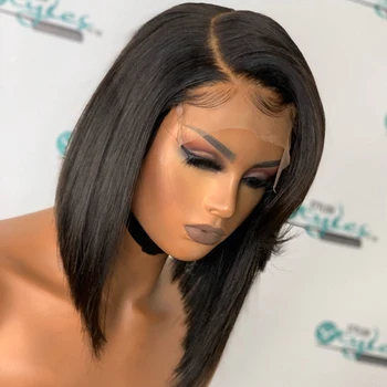 4*4 Silk Base Wig Lace Front Human Hair Wigs Peruvia Short Bob Silk top Lace Front Wig With Side Bangs For Black Women Remy
4*4 Silk Base Wig Lace Front Human Hair Wigs Peruvia Short Bob Silk top Lace Front Wig With Side Bangs For Black Women Remy