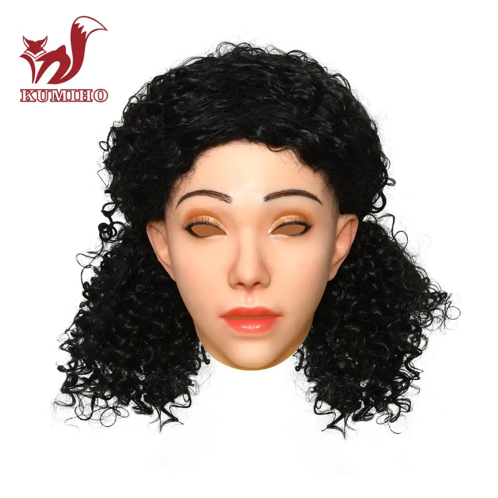 KUMIHO High quality Silicone Hand-made Mask can Make Up Keyes Style Stage props Cosplay Performance for Transgender Drag Queen
KUMIHO High quality Silicone Hand-made Mask can Make Up Keyes Style Stage props Cosplay Performance for Transgender Drag Queen
