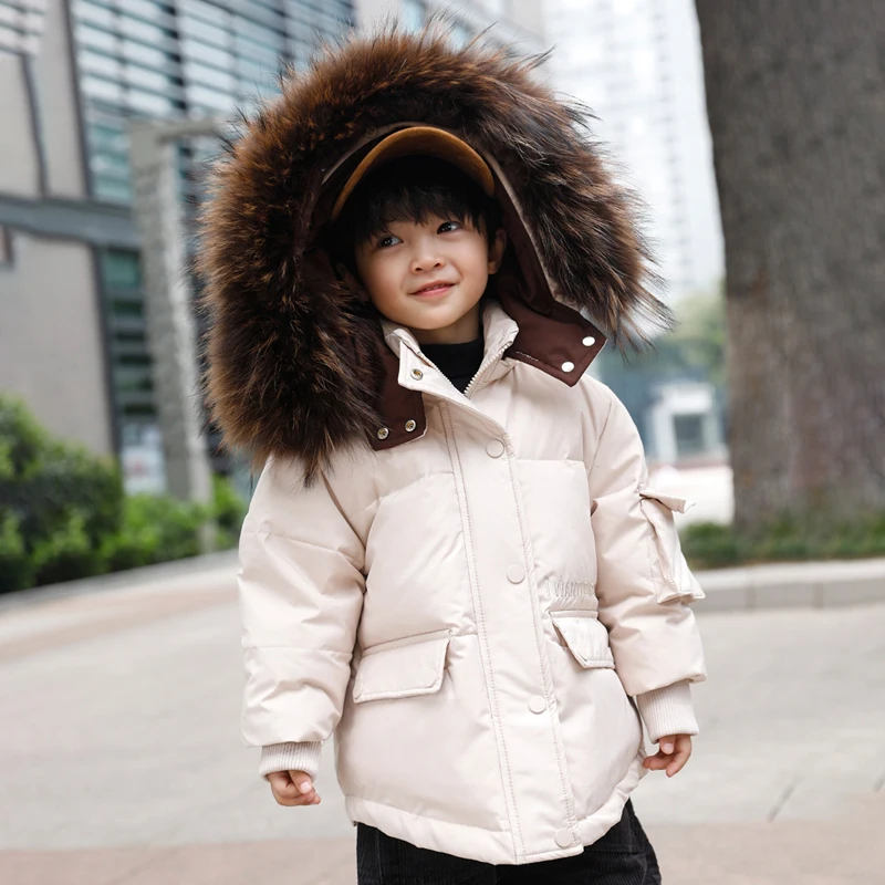 2020 Fur Hooded Baby Boys Winter Jacket Warm Down Kids Girls Coat Long Thick Children Parka Clothes Windproof Toddler Outfits
2020 Fur Hooded Baby Boys Winter Jacket Warm Down Kids Girls Coat Long Thick Children Parka Clothes Windproof Toddler Outfits