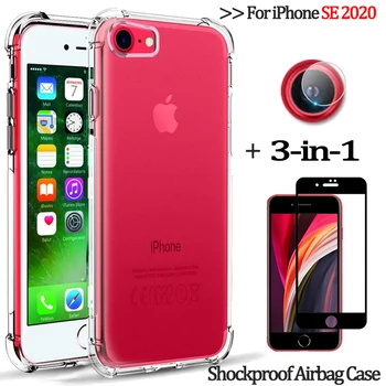 3-in-1 Glass Case for iPhoneSE2 Clear TPU Case for Apple iPhone SE 2020 Soft Silicone Case i Phone SE2 iPhon SE2 Protector Cover
3-in-1 Glass Case for iPhoneSE2 Clear TPU Case for Apple iPhone SE 2020 Soft Silicone Case i Phone SE2 iPhon SE2 Protector Cover