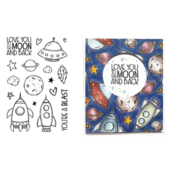 To the Moon Transparent Clear Stamp spaceship stamps DIY Scrapbooking Album Decorative Cards Making Clear Stamps
To the Moon Transparent Clear Stamp spaceship stamps DIY Scrapbooking Album Decorative Cards Making Clear Stamps