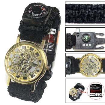 Multifunctional Bracelet Field Survival Men's Braided Bracelets Paracord Outdoor Camping Rescue Survival Rope Watch Compass
Multifunctional Bracelet Field Survival Men's Braided Bracelets Paracord Outdoor Camping Rescue Survival Rope Watch Compass
