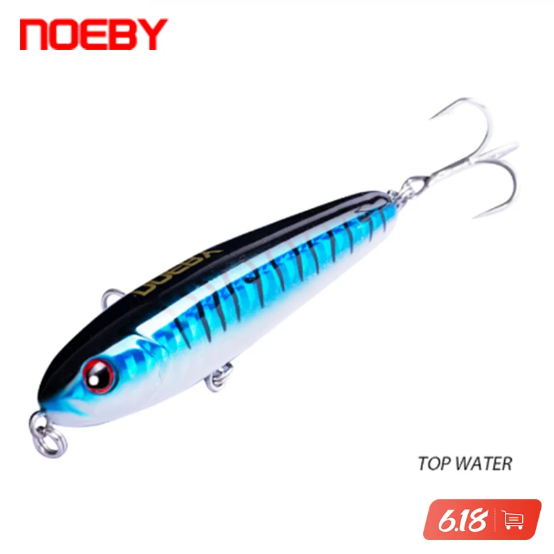 NOEBY Top Water Pencil Fishing Lure 75mm Hard Box Body Stickbait Pescar PVC with 3D Eyes Ocean Rock NBL9165
NOEBY Top Water Pencil Fishing Lure 75mm Hard Box Body Stickbait Pescar PVC with 3D Eyes Ocean Rock NBL9165
