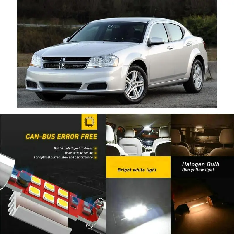 LED Interior Car Lights For Dodge avenger caliber colt dakota intrepid magnum nitro Dome map lamp bulb error free
LED Interior Car Lights For Dodge avenger caliber colt dakota intrepid magnum nitro Dome map lamp bulb error free