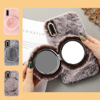 Luxury Warm Fluffy Furry Plush Silicone Case for Samsung Galaxy A10 A20 A30 A40 A50 A70 Bowknot Diamond Girl Mirror Makeup Cover
Luxury Warm Fluffy Furry Plush Silicone Case for Samsung Galaxy A10 A20 A30 A40 A50 A70 Bowknot Diamond Girl Mirror Makeup Cover