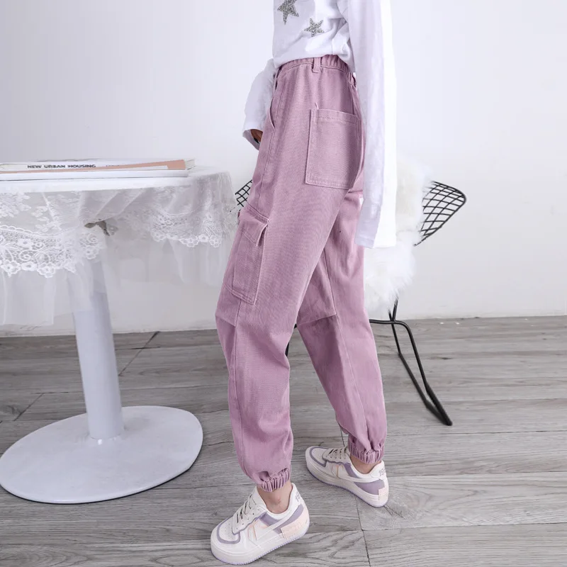 Retro Pockets Patchwork High Waist Jeans Korean Style Women Streetwear Straight Pants Purple Jeans 100% Cotton Black Cargo Pants
Retro Pockets Patchwork High Waist Jeans Korean Style Women Streetwear Straight Pants Purple Jeans 100% Cotton Black Cargo Pants