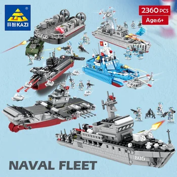 KAZI 2360pcs Naval Armada Aircraft Carrier Building Blocks Kit Naval Fleet Destroyer Model Building Block for Children Kids Gift
KAZI 2360pcs Naval Armada Aircraft Carrier Building Blocks Kit Naval Fleet Destroyer Model Building Block for Children Kids Gift