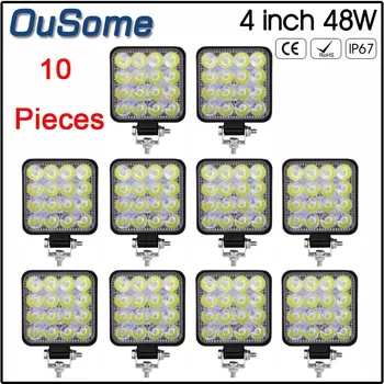 10PCS 48W 4x4 LED Work Light Bar Off-road Light Fog Lighting Exterior For SUV ATV LADA Boat SUV Truck Spot Flood Beam Light
10PCS 48W 4x4 LED Work Light Bar Off-road Light Fog Lighting Exterior For SUV ATV LADA Boat SUV Truck Spot Flood Beam Light