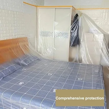 Disposable Dust Cover With/Without Adhesive Tape Large Furniture Cloth Sofa Cover Bed Cover Home Improvement Accessories S55
Disposable Dust Cover With/Without Adhesive Tape Large Furniture Cloth Sofa Cover Bed Cover Home Improvement Accessories S55
