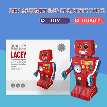 Diy Remote Control Robot Electric Rc Assembly Souptoys Toy Gifts For Children Paper Assembled Toys Building Block Unassembled
Diy Remote Control Robot Electric Rc Assembly Souptoys Toy Gifts For Children Paper Assembled Toys Building Block Unassembled