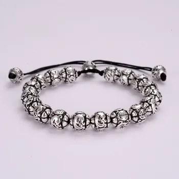 Double Happiness Antique Silver Color Beads Bracelets Men Women Chinese Luck Symbol Jewelry Charm Bracelets Stone Tibetan Silver 
Double Happiness Antique Silver Color Beads Bracelets Men Women Chinese Luck Symbol Jewelry Charm Bracelets Stone Tibetan Silver