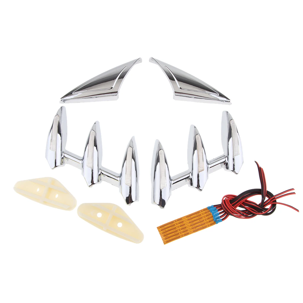 Motorcycle Front Fender Trim Cover Turn Signal Light Trims FOR Honda Gold Wing GL1800 01-11 Motorcycle Front Fender Trim Cover Turn Signal Light Trims FOR Honda Gold Wing GL1800 01-11