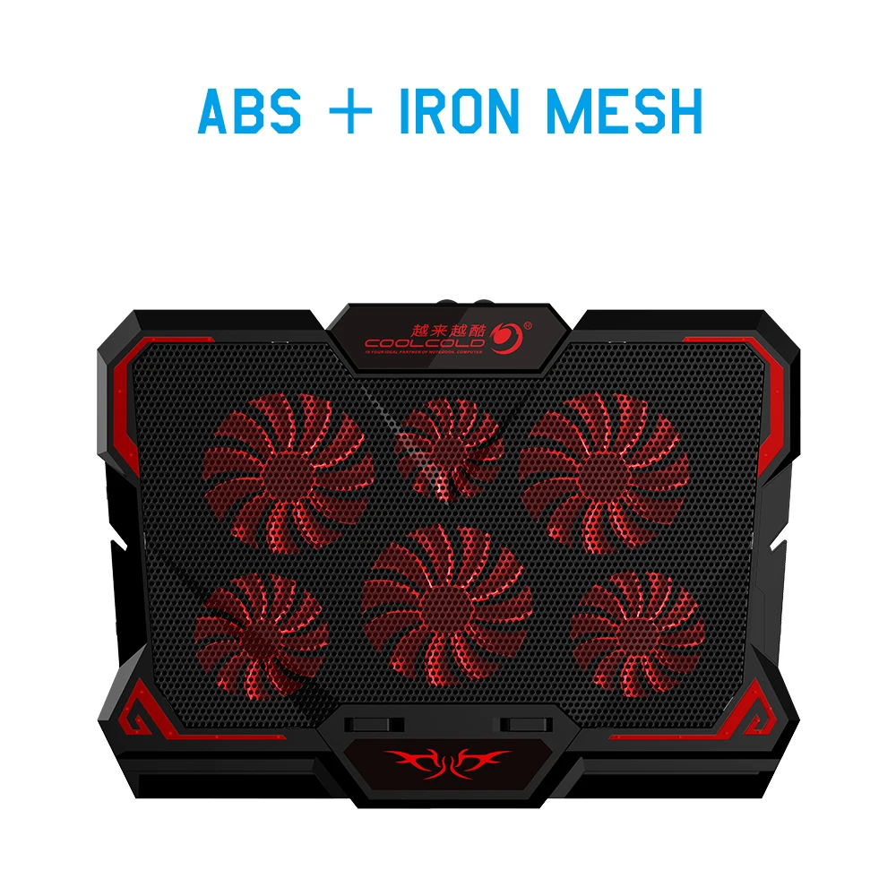 Coolcold Gaming Laptop Cooler Six Fan Led Screen Two USB Port 2600RPM Laptop Cooling Pad Notebook Stand for Laptop
Coolcold Gaming Laptop Cooler Six Fan Led Screen Two USB Port 2600RPM Laptop Cooling Pad Notebook Stand for Laptop