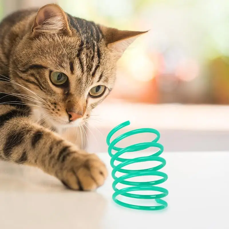 Фото Забавная Гибкая Весенняя игрушка для кошек изящная и красивая легкая нежная