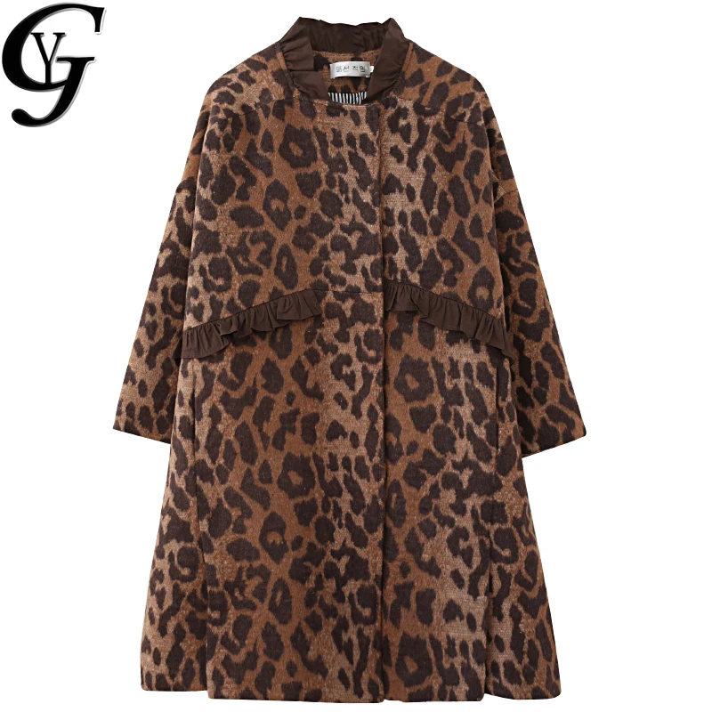 Chic Fashion Leopard Winter Jacket Coat for Women 2020 Ruffle Patchwork Wool Winter Coat Down Jacket Ulzzang Outwear Woolen Coat
Chic Fashion Leopard Winter Jacket Coat for Women 2020 Ruffle Patchwork Wool Winter Coat Down Jacket Ulzzang Outwear Woolen Coat